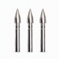 Pointes de flèches en acier inoxydable personnalisées HT 4,2 mm pour arc composé, pointes de flèches intégrées pour la chasse et le tir