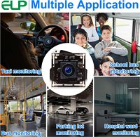 Module de caméra USB ELP à faible éclairage 1080P H.264 IMX323 Mini module Webcam avec microphone Objectif grand angle 2.1mm pour Robot ATM
