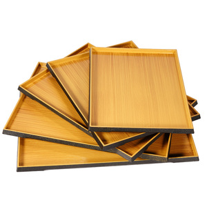 Plastic spray-painted <b>trays</b>, hotel fruit plates, bread plates, rectangular pizza plates, <b>dinner</b> plates, hotel non-slip plastic - Product Image 3