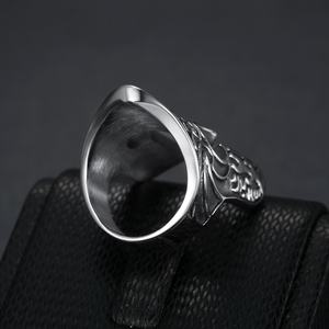 Anillo de Casco Espartano para Hombre, Estilo Gótico, Vintage, Punk, de Acero Inoxidable, Anillo de Moda, Estilo Guerrero Pagano - Product Image 4