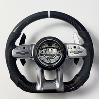 LED en carbone personnalisée pour Mercedes Benz W204 W205 W206 W207 W212 W213 X253 W217 W221 W222 B200 CLA E220 Volant