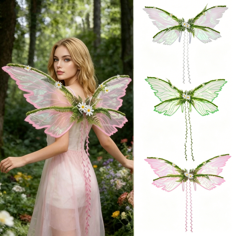 sachin and babi light blue dress Woodland Fairy Costume Adult main image 1