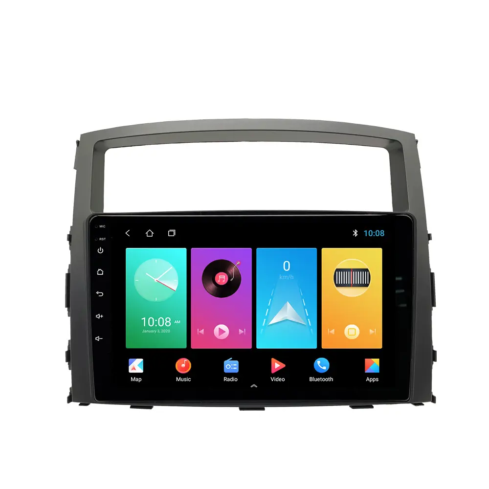 1+16G Gps Navigation Android For Mitsubishi Pajero 2006-2012 10 inch Touch Screen Tracking System Vehicle Car Stereo