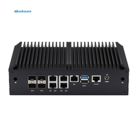 Mini PC Q20322G9 con Procesador Atom C3558 Denverton, Doble DDR4, Máximo 64G, X86, 4 SFP+, Firewall, 5 NIC LAN, Sin Ventilador, Enrutador Suave, Pfsense