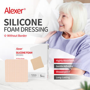 Alexer 실리콘 접착 폼 드레싱 부드러운 테두리 상처 케어 자체 접착 폼 드레싱 당뇨병 - Product Image 4