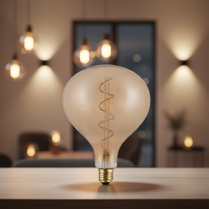 Bombilla Esférica Edison R160 <span class=keywords><strong>E27</strong></span> LED de Filamento <span class=keywords><strong>4W</strong></span>, Luces Colgantes Decorativas de Gran Tamaño para Interiores - Product Image 3