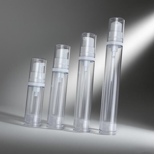 Nuevos Diseños de Envases de 5ml, 10ml, 12ml y 15ml para Crema Cosmética, Recargables, con Bomba Sin Aire y Tapa Transparente - Product Image 1