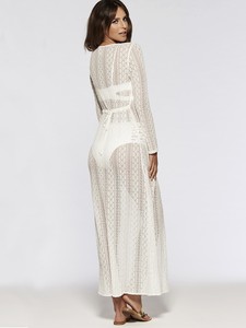 Lace Beach Dress Front Open Black / <strong>White</strong> Belt <strong>Kimonos</strong> for Women Summer Beachwear Tops Tunic for Beach Swimsuit Cover up - Product Image 6