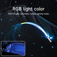 Neue Universelle RGB-Sternfaser-Autofußmatte LED-Ambientebeleuchtung APP-Fernbedienung 4 Stück USB Plug&Play Hohe Qualität