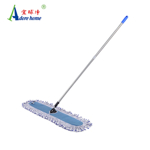 2022 Neuer Baumwoll-Flachmop mit Metallrahmen und Clip für Lobby-Boden Trocken- und Nassreinigung Staubmop - Product Image 2