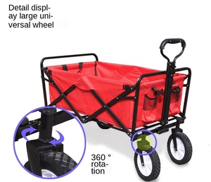 重型折叠旅行车沙滩车户外花园公园露营实用手推车 - Product Image 6