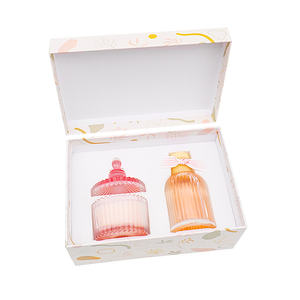 Luxury Holiday cardboard candle flower package Box gift custom mystery box