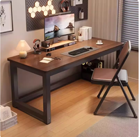 Table d'ordinateur portable rectangulaire simple, petite et minimaliste, pour la maison, la chambre, le bureau, les étudiants, portable, sans assemblage requis, personnalisable