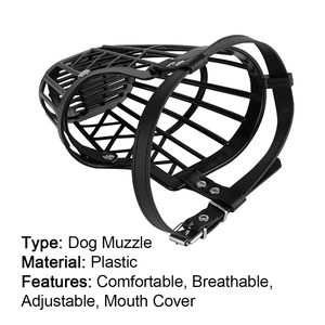 Bozal de plástico para perros, bozales de cesta transpirables para perros pequeños, medianos y grandes, antimordeduras, ladridos y masticación
