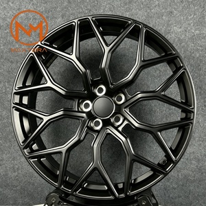Jantes de voiture pour passagers Maxtera forgées sur mesure, style HF2, finition satinée noire, pour Audi, BMW, Tesla, Mustang, Camaro, Lexus, <span class=keywords><strong>Jaguar</strong></span>, AMG, jantes en alliage - Product Image 1