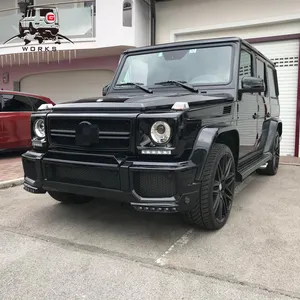 G Works Front Lip Lower Vent G class W463 1990~2018y B-style for G65 G63 G500 with PU Material