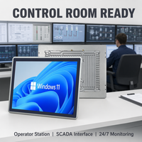 Computadora Industrial YCT con Pantalla Táctil Sin Ventilador, Chasis de Aluminio, 2 Antenas, Montaje VESA, Sistema de Control IIoT