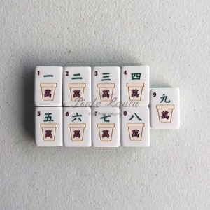 Fichas de Mahjong Americanas de Acrílico Verde, Modernas y de Lujo, Grabadas, de 3 Capas, 32 mm, Duraderas, Ecológicas y Plegables - Product Image 4