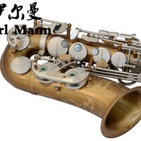 Earl Mann Illman Professional Brass Alto Saxophone with Electrophoretic Gold Finish