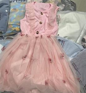Vestidos <span class=keywords><strong>de</strong></span> Verano para Niñas al por Mayor, <span class=keywords><strong>Ropa</strong></span> Linda <span class=keywords><strong>de</strong></span> Colores Variados en Fardos, Faldas Infantiles <span class=keywords><strong>de</strong></span> Segunda Mano Surtidas a Granel, Poliéster/Algodón - Product Image 1