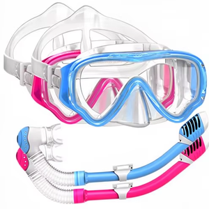 Masker <span class=keywords><strong>Snorkel</strong></span> Universal Full-Dry untuk Pria Wanita Anak-anak <span class=keywords><strong>Set</strong></span> Snorkeling Tahan Air Anti-Kabut Peralatan Diving - Product Image 1