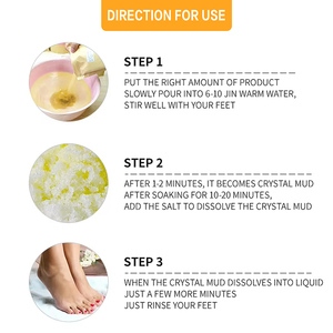 Ensemble de soin des pieds 2-en-1 Vegan et sans parabène, à base de plantes hydratantes, avec <span class=keywords><strong>boue</strong></span> de pédicure, sel de la Mer Morte et huile d'ému, pour talons fendillés et callosités - Product Image 4
