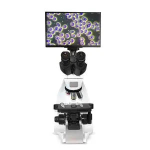 Trinocular Microscope With Camera Boshida BD-SW35T-13C 13 Inch LCD Screen Dark Field Microscope With 5MP Built-in Digital Camera And Software
