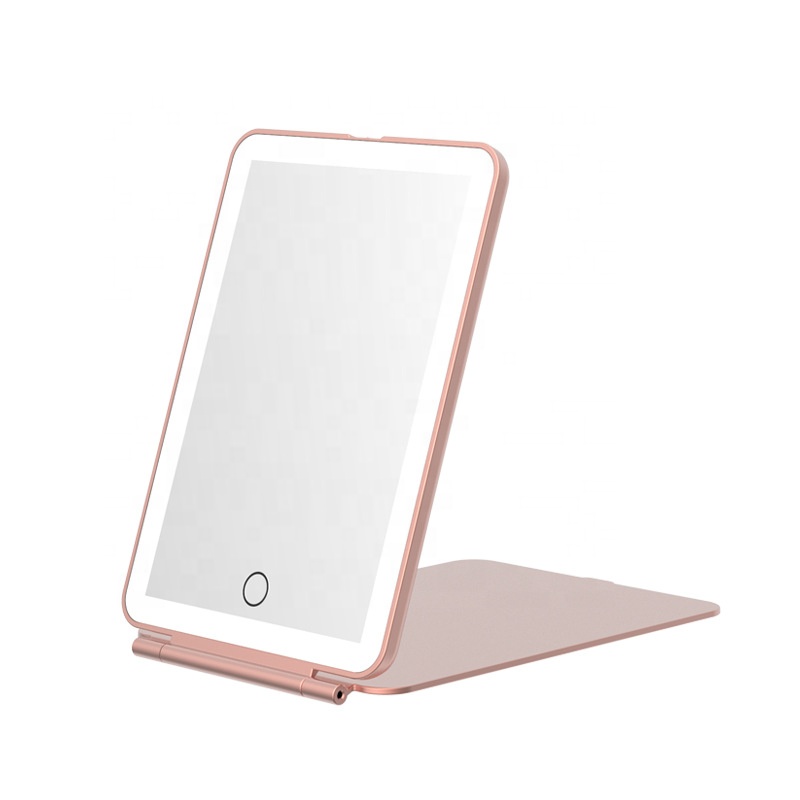 Pink makeup mirror