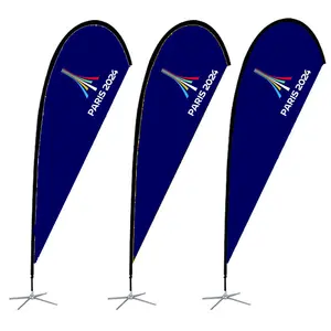 2023 diskon besar grosir spanduk lalat ukuran khusus olahraga luar ruangan balap acara maraton bendera pantai