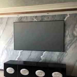 Cao cấp Bruce grey TV nền tường đá cẩm thạch Bảng điều khiển tùy chỉnh đá tự nhiên gạch slab thủ công Trung Quốc Thiết kế hiện đại - Product Image 3