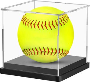 Estuche de exhibición de acrílico transparente plegable y pulido al por mayor para pelotas deportivas: exhibición y almacenamiento para coleccionistas de pelotas de béisbol, tenis y golf - Product Image 2