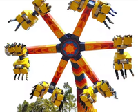 Équipement de parc d'attractions Waimar jeux de carnaval chaise rotative à 360 degrés manèges de clown amusants de cirque fou