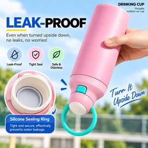Custom Stainless Steel Vacuum Insulated <b>Water</b> <b>Bottle</b> <b>with</b> <b>Straw</b> Leak Proof Portable Travel Tumbler for Sports - Product Image 6