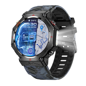 Sanvnet 2025 KC91 Vòng Smartwatch Với Đèn Pin 1.39Inch Màn Hình 30M Không Thấm Nước Ghatgpt Thể Thao GPS Relojes Thông Minh Đồng Hồ Cho Nam Giới Phụ Nữ - Product Image 1