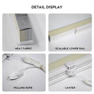 स्वचालित हनीमून कंघी अंधा घर की खिड़कियां सेलुलर भरे हुए स्मार्ट रोलर शेड्स ब्लैकआउट रूम प्लास्टिक पेपर एल्यूमीनियम थोक - Product Image 2