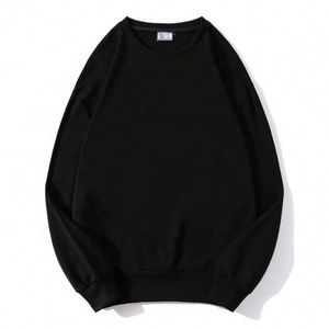 Cotton Crewneck Sweatshirts Custom Casual Oversize Crew Neck Long Sleeve Plain <b>Drop</b> Shoulder Pullover Sweatshirts - Product Image 5