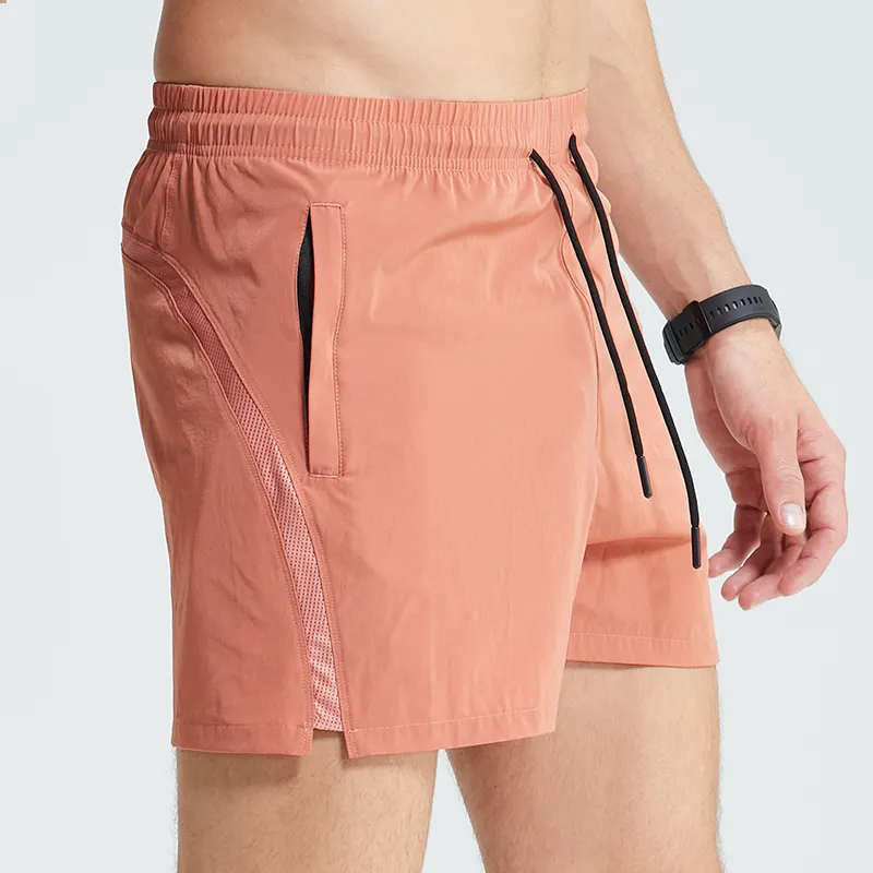 summer men shorts gym sports badminton shorts elastic drawstring mens running shorts