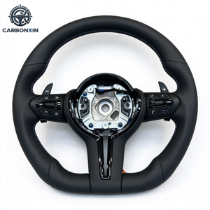 Volante Deportivo de Cuero para Modelos F10/F11/F20-F36, 3/4 Radios, Múltiples Tamaños de Agarre (30-50mm) para la Marca - Product Image 1