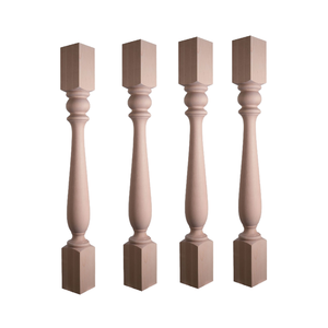 Pieds décoratifs en bois massif pour îlots de cuisine, tables, armoires, meubles de remplacement, colonnes - Product Image 1