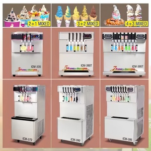 New High Output 7 Flavor Soft Serve <strong>Ice</strong> <strong>Cream</strong> Machine Double Compressor 304 Stainless Steel Multi-Flavor Frozen Yogurt Machine - Product Image 6