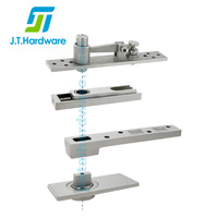 Système de charnière pivotante moulée sous pression SS304, capacité 250 kg, pivot de porte commerciale robuste pour porte en bois