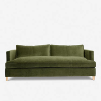 Sofá Seccional Modular Reclinable Geju de Tela, Estilo Retro Americano Moderno, 3 Plazas, Esponja, Acero Inoxidable, Ideal para Apartamentos Pequeños