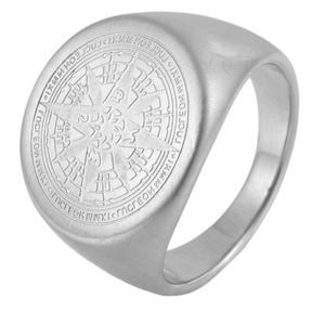 yunnique Men's Gold Compass <b>Ring</b> Stainless Steel Geometric Star Design Fashion Jewelry Gift - Product Image 5