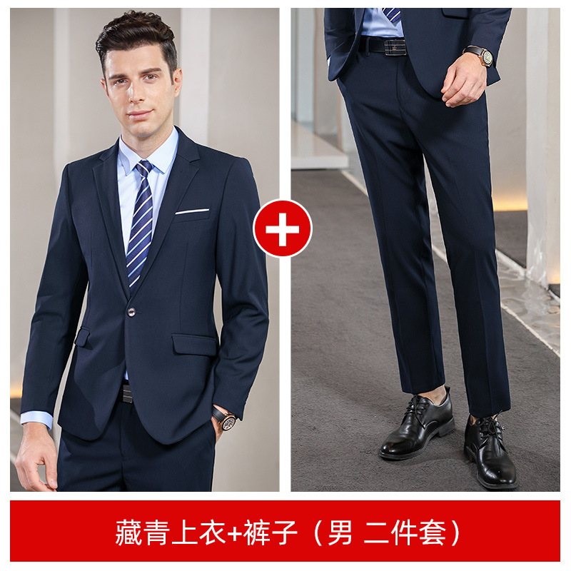 Veste + pantalon bleu marine homme
