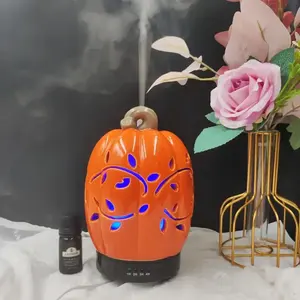 Smart home appliances Essential Oil Diffuser 2024 Fragrance Ultrasonic Ceramic Pumpkin Diffuser bottle Humidifier