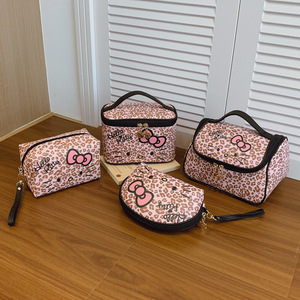 Borsa per il Trucco Portatile con Cerniera in PU con Stampa Leopardata, Originale e Autorizzata, per Donne, Viaggio e Uso Quotidiano - Product Image 5