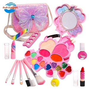 Coffret de <span class=keywords><strong>Maquillage</strong></span> pour Filles, Sac Cosmétique en Plastique, Jouets de Déguisement, Outils de <span class=keywords><strong>Maquillage</strong></span>, Kits de Jeu d'Imitation, Ensemble de Beauté pour Filles - Product Image 2