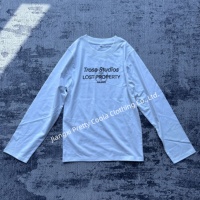 MT1334 T-shirt à manches longues pour homme en coton 100% personnalisé, impression sérigraphique, t-shirt à manches longues surdimensionné pour homme, fabriqué en Chine