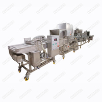 Cutlets Hamburger Meat Beef Grill Burger Press Patty Forming Sizing Powdering Frying Freezing Machines Production Line
