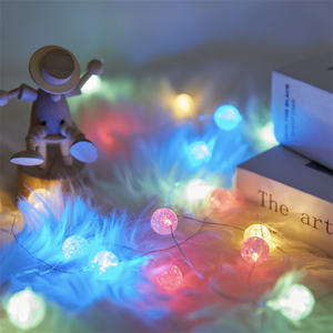 Perles craquelées cordes lumineuses fleur fleur <span class=keywords><strong>LED</strong></span> chaîne fée lampe <span class=keywords><strong>chambre</strong></span> mariage rose cloches <span class=keywords><strong>guirlande</strong></span> déco luminaire extérieur - Product Image 2